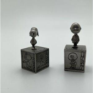 Peanuts Snoopy 2000 Hallmark FIVE DECADES set of 2 Charlie Brown and Snoopy